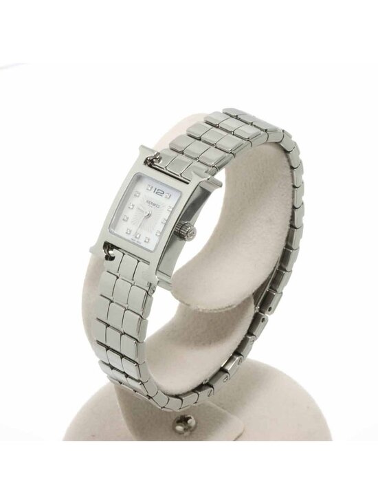 Hermes Watch Mini Hh1 110 Diamond White Shell Quartz main image 7